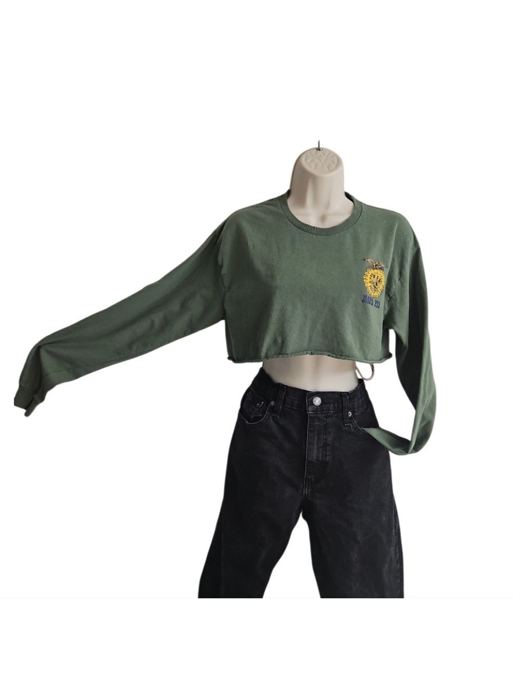 Napa FFA Agricultural Education Green Cropped Sweatshirt Medium